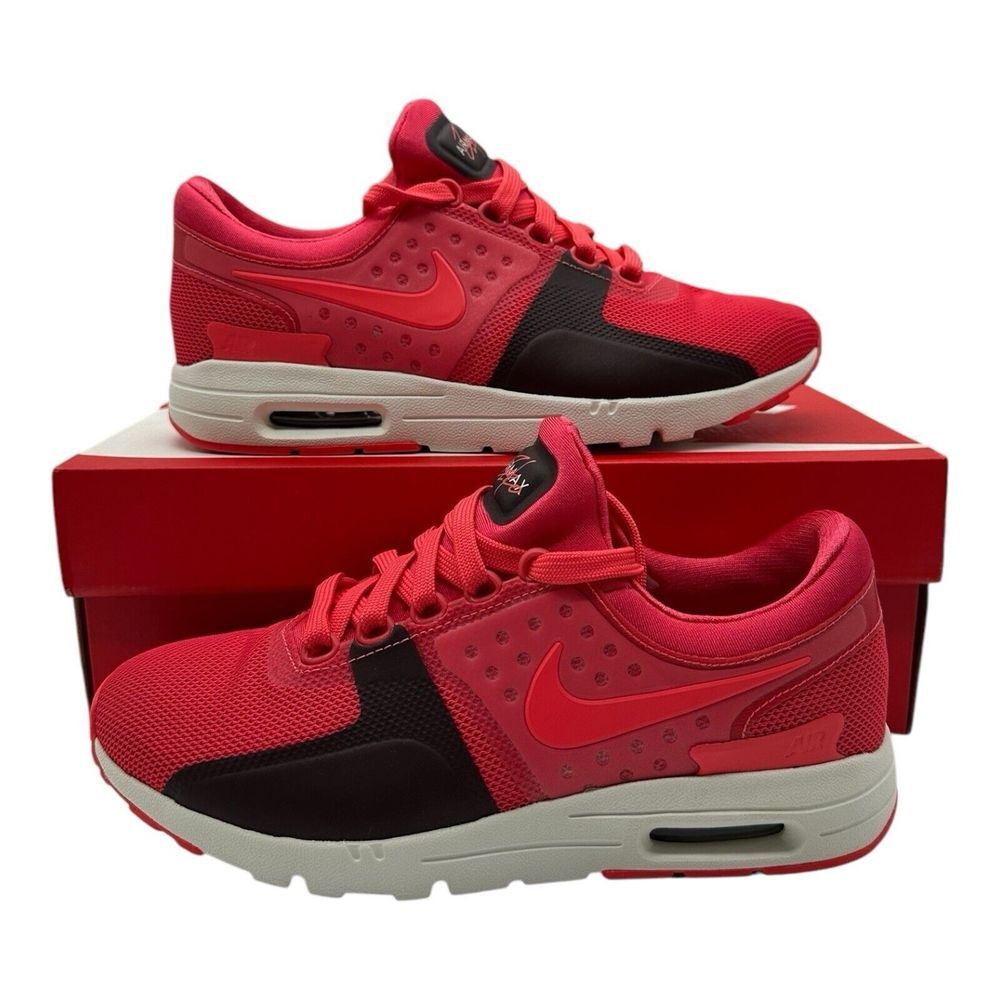 Nike Air Max Zero Shoes Women's Size 6 Ember Glow Sail‎ Red Sneakers 857661-800